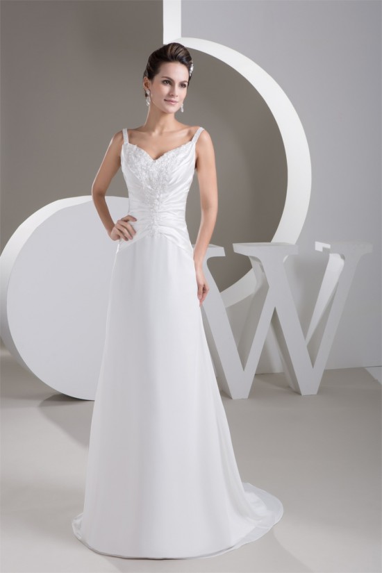Amazing Sleeveless Chiffon A-Line V-Neck Wedding Dresses 2030582 Amazing Sleeveless Chiffon A-Line V-Neck Wedding Dresses 2030582