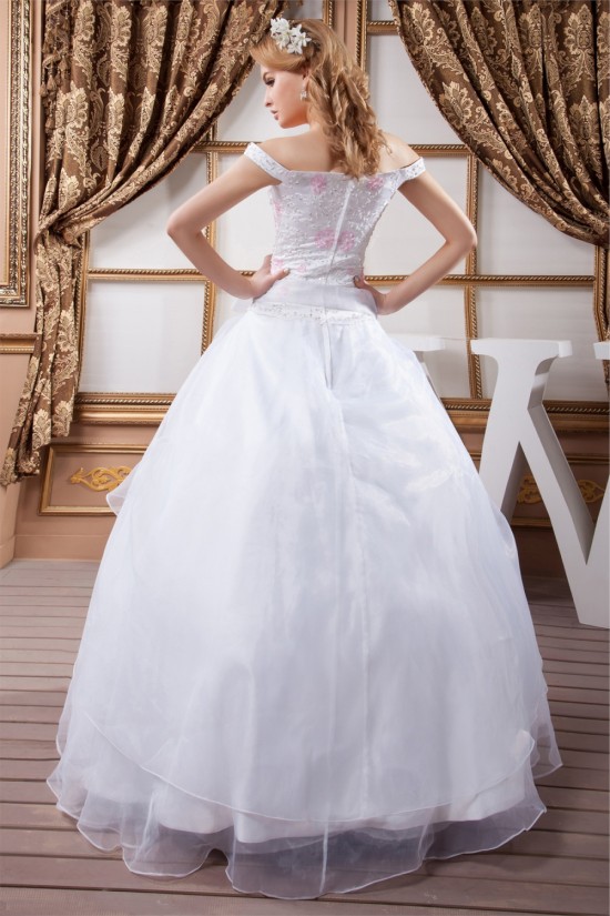 Amazing Ball Gown Off-the-Shoulder Satin Organza Wedding Dresses 2030583 Amazing Ball Gown Off-the-Shoulder Satin Organza Wedding Dresses 2030583