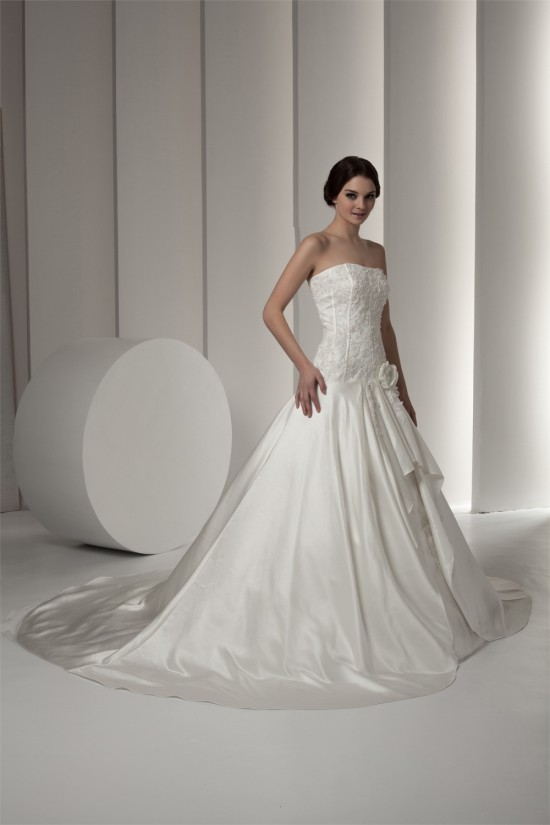 Amazing Soft Sweetheart Satin A-Line Lace Wedding Dresses 2030586 Amazing Soft Sweetheart Satin A-Line Lace Wedding Dresses 2030586