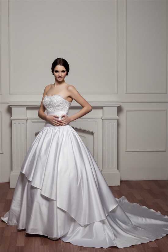 Amazing Soft Sweetheart Satin A-Line Beaded Lace Wedding Dresses 2030588 Amazing Soft Sweetheart Satin A-Line Beaded Lace Wedding Dresses 2030588