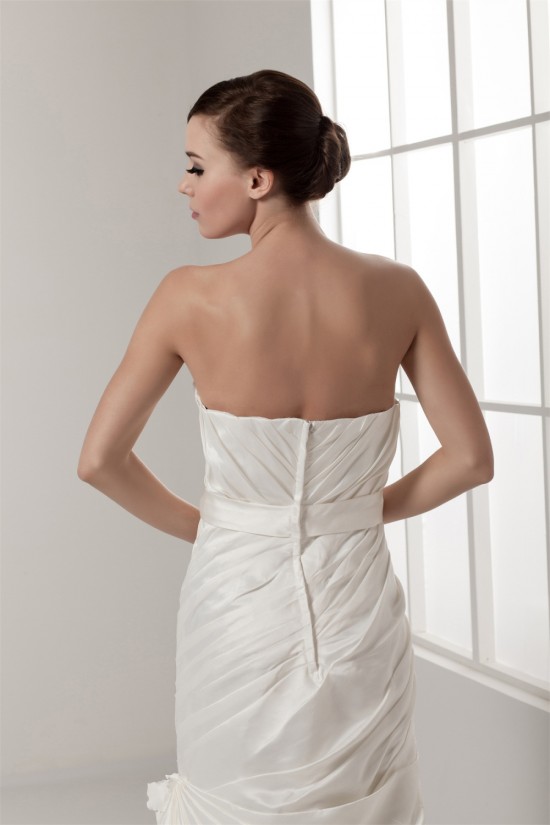 Amazing Sweetheart Satin Taffeta Sleeveless Princess Wedding Dresses 2030594