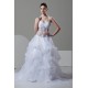 attractive Sleeveless A-Line Halter Satin Organza Wedding Dresses 2030598 attractive Sleeveless A-Line Halter Satin Organza Wedding Dresses 2030598