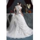 Beautiful A-Line V-Neck Satin Taffeta Short Sleeve Wedding Dresses 2030622 Beautiful A-Line V-Neck Satin Taffeta Short Sleeve Wedding Dresses 2030622