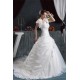 Beautiful A-Line V-Neck Satin Taffeta Short Sleeve Wedding Dresses 2030622 Beautiful A-Line V-Neck Satin Taffeta Short Sleeve Wedding Dresses 2030622