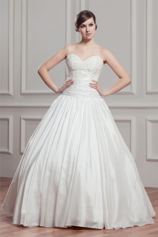 Beautiful Ball Gown Sleeveless Sweetheart Taffeta Wedding Dresses 2030623 Beautiful Ball Gown Sleeveless Sweetheart Taffeta Wedding Dresses 2030623