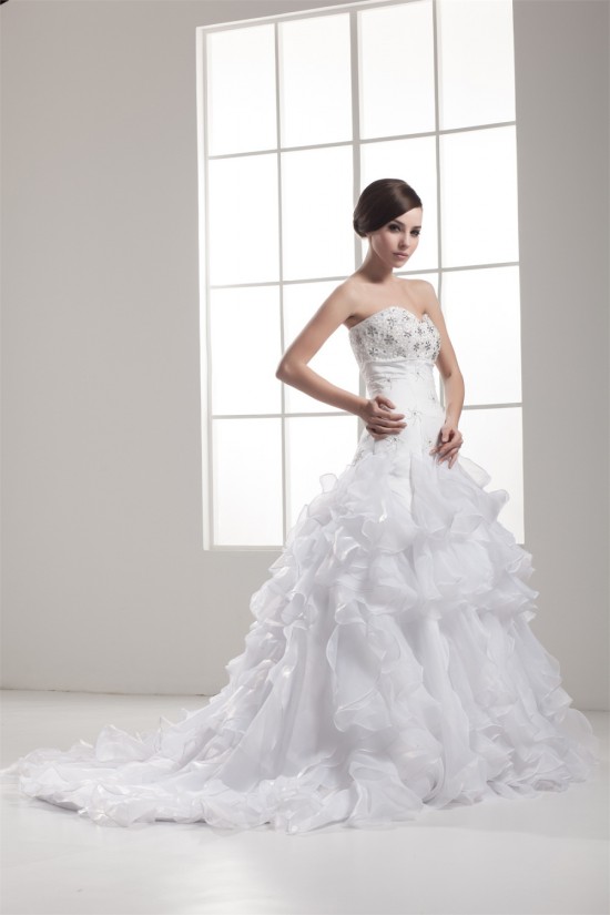 Beautiful Satin Taffeta A-Line Sleeveless Sweetheart Wedding Dresses 2030628 Beautiful Satin Taffeta A-Line Sleeveless Sweetheart Wedding Dresses 2030628