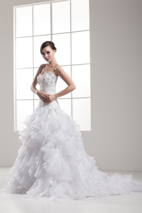 Beautiful Satin Taffeta A-Line Sleeveless Sweetheart Wedding Dresses 2030628 Beautiful Satin Taffeta A-Line Sleeveless Sweetheart Wedding Dresses 2030628