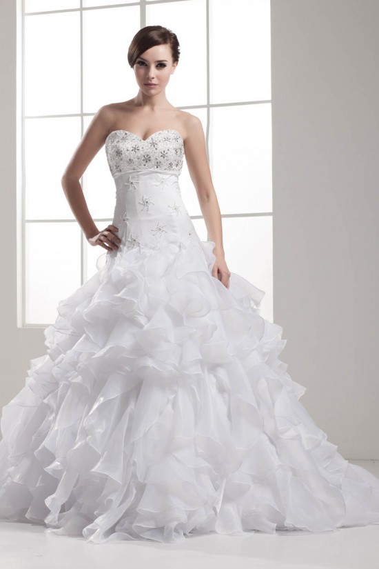 Beautiful Satin Taffeta A-Line Sleeveless Sweetheart Wedding Dresses 2030628 Beautiful Satin Taffeta A-Line Sleeveless Sweetheart Wedding Dresses 2030628