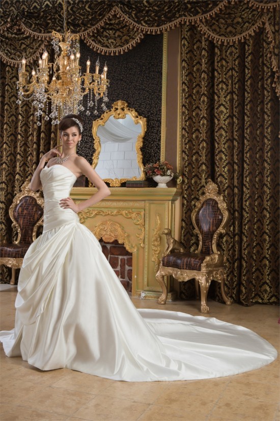 Beautiful Sleeveless Satin Sweetheart A-Line Wedding Dresses 2030632 Beautiful Sleeveless Satin Sweetheart A-Line Wedding Dresses 2030632
