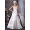 Beautiful Sleeveless Strapless A-Line Satin Wedding Dresses 2030633