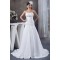 Beautiful Soft Sweetheart Chiffon Satin Sleeveless Wedding Dresses 2030634