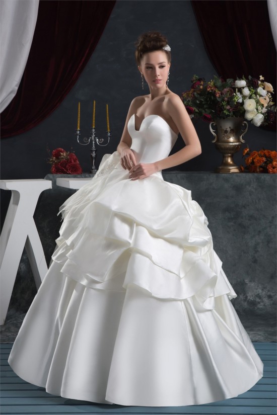 Bowl Ball Gown Sleeveless Satin Taffeta Reception Wedding Dresses 2030640 Bowl Ball Gown Sleeveless Satin Taffeta Reception Wedding Dresses 2030640