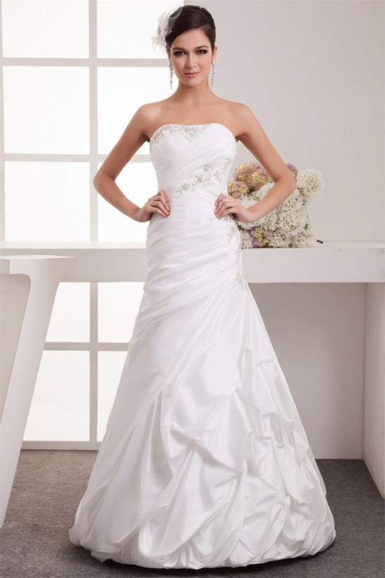 Charming A-Line Strapless Taffeta Sleeveless Wedding Dresses 2030650 Charming A-Line Strapless Taffeta Sleeveless Wedding Dresses 2030650