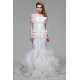Charming Strapless Satin Organza Mermaid/Trumpet Beaded Wedding Dresses 2030652 Charming Strapless Satin Organza Mermaid/Trumpet Beaded Wedding Dresses 2030652