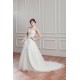 Charming V-Neck Sleeveless Satin Organza A-Line Wedding Dresses 2030653 Charming V-Neck Sleeveless Satin Organza A-Line Wedding Dresses 2030653