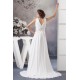 Chiffon Silk like Satin Sleeveless V-Neck Reception Wedding Dresses 2030657 Chiffon Silk like Satin Sleeveless V-Neck Reception Wedding Dresses 2030657