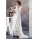 Chiffon Silk like Satin Sleeveless V-Neck Reception Wedding Dresses 2030657 Chiffon Silk like Satin Sleeveless V-Neck Reception Wedding Dresses 2030657