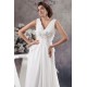 Chiffon Silk like Satin Sleeveless V-Neck Reception Wedding Dresses 2030657 Chiffon Silk like Satin Sleeveless V-Neck Reception Wedding Dresses 2030657