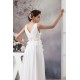 Chiffon Silk like Satin Sleeveless V-Neck Reception Wedding Dresses 2030657 Chiffon Silk like Satin Sleeveless V-Neck Reception Wedding Dresses 2030657