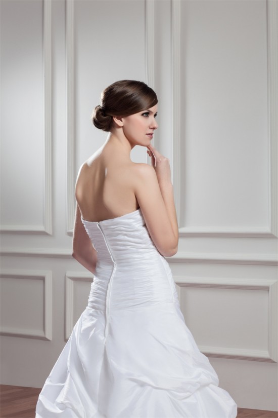 custom made Taffeta Sweetheart Sleeveless A-Line Wedding Dresses 2030659