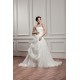 Elegant A-Line Strapless Satin Sleeveless Best Wedding Dresses 2030664