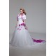Elegant Satin Organza Strapless A-Line Short Sleeve Wedding Dresses 2030666 Elegant Satin Organza Strapless A-Line Short Sleeve Wedding Dresses 2030666