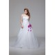 Elegant Satin Organza Strapless A-Line Short Sleeve Wedding Dresses 2030666 Elegant Satin Organza Strapless A-Line Short Sleeve Wedding Dresses 2030666