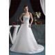 Elegant Satin Strapless A-Line Sleeveless Beaded Wedding Dresses 2030667 Elegant Satin Strapless A-Line Sleeveless Beaded Wedding Dresses 2030667