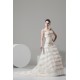 Fantastic A-Line Satin Organza Straps Lace Wedding Dresses 2030677