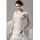 Fantastic A-Line Satin Organza Straps Lace Wedding Dresses 2030677