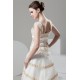 Fantastic A-Line Satin Organza Straps Lace Wedding Dresses 2030677