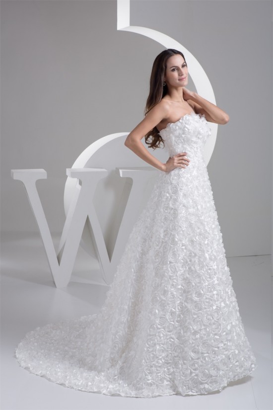 Fantastic A-Line Sleeveless Netting Strapless Wedding Dresses 2030682 Fantastic A-Line Sleeveless Netting Strapless Wedding Dresses 2030682