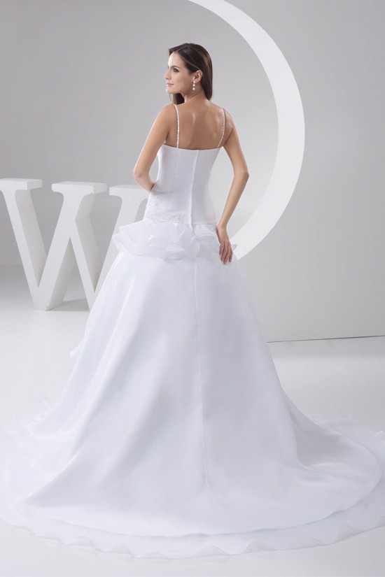Fantastic A-Line Spaghetti Straps Sleeveless Satin Wedding Dresses 2030685 Fantastic A-Line Spaghetti Straps Sleeveless Satin Wedding Dresses 2030685