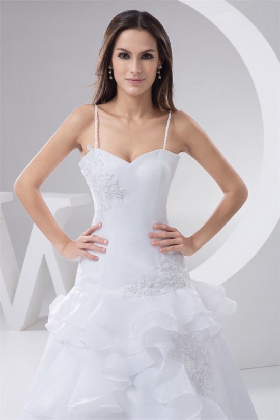 Fantastic A-Line Spaghetti Straps Sleeveless Satin Wedding Dresses 2030685 Fantastic A-Line Spaghetti Straps Sleeveless Satin Wedding Dresses 2030685