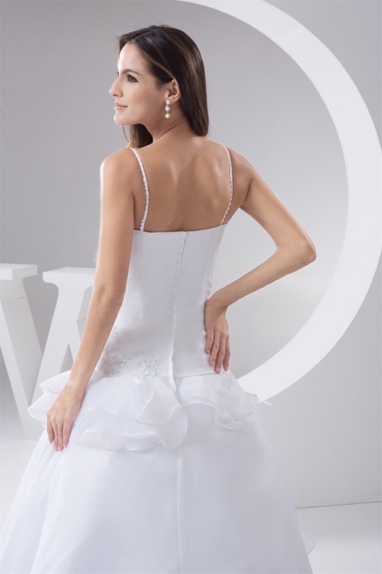 Fantastic A-Line Spaghetti Straps Sleeveless Satin Wedding Dresses 2030685 Fantastic A-Line Spaghetti Straps Sleeveless Satin Wedding Dresses 2030685