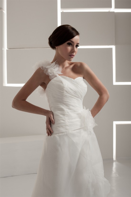 Fantastic One-Shoulder A-Line Sleeveless Wedding Dresses 2030686 Fantastic One-Shoulder A-Line Sleeveless Wedding Dresses 2030686