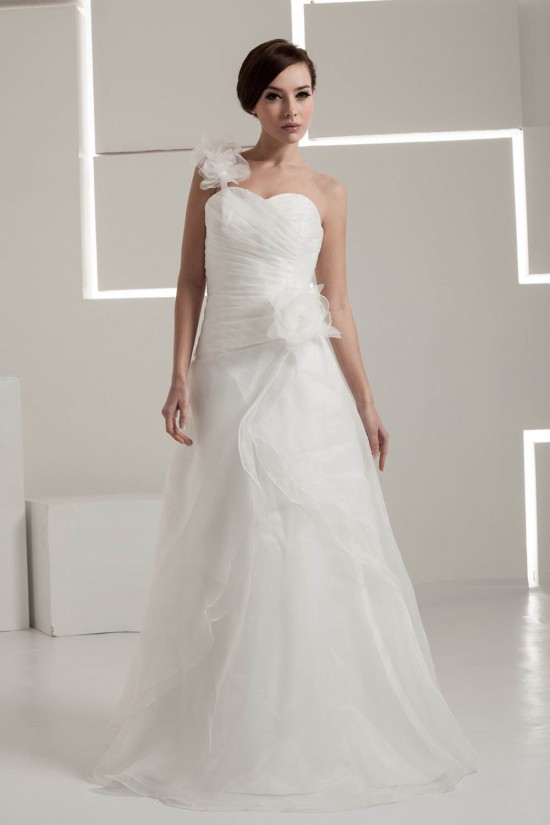 Fantastic One-Shoulder A-Line Sleeveless Wedding Dresses 2030686 Fantastic One-Shoulder A-Line Sleeveless Wedding Dresses 2030686