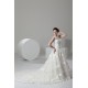 Fantastic Satin Organza A-Line Scoop Wedding Dresses 2030688