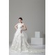 Fantastic Satin Organza A-Line Scoop Wedding Dresses 2030688