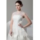 Fantastic Satin Organza A-Line Scoop Wedding Dresses 2030688