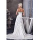 A-Line Satin Sweetheart Sleeveless Sweet Wedding Dresses 2030698