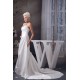 A-Line Satin Sweetheart Sleeveless Sweet Wedding Dresses 2030698
