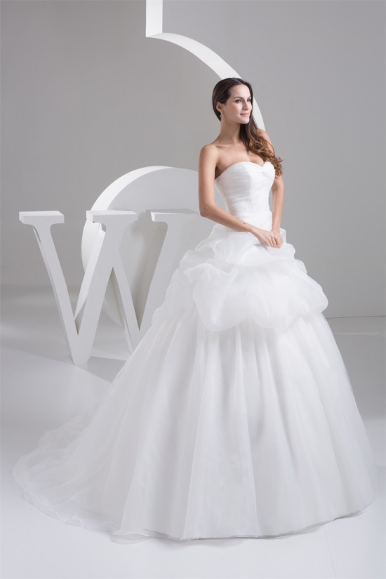 Ball Gown Sleeveless Sweetheart Satin Sweet Wedding Dresses 2030700 Ball Gown Sleeveless Sweetheart Satin Sweet Wedding Dresses 2030700