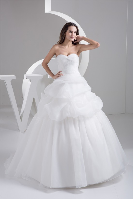 Ball Gown Sleeveless Sweetheart Satin Sweet Wedding Dresses 2030700 Ball Gown Sleeveless Sweetheart Satin Sweet Wedding Dresses 2030700