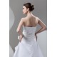 Fashionable A-Line Strapless Satin Sleeveless Wedding Dresses 2030702