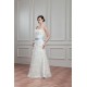 Satin Lace A-Line Short Sleeve Floor-Length Wedding Dresses with A Lace Jacket 2030714 Satin Lace A-Line Short Sleeve Floor-Length Wedding Dresses with A Lace Jacket 2030714