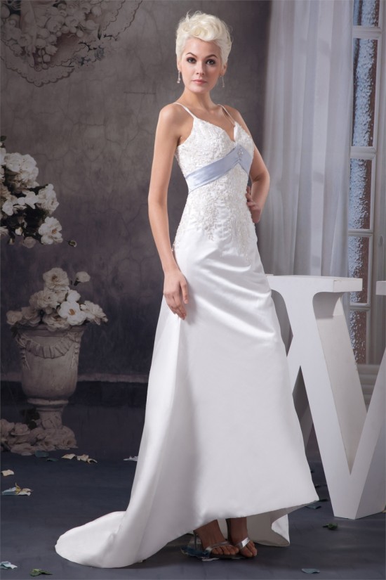 A-Line Spaghetti Straps Sleeveless Lace Wedding Dresses 2030718 A-Line Spaghetti Straps Sleeveless Lace Wedding Dresses 2030718
