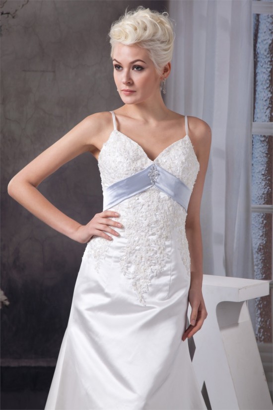 A-Line Spaghetti Straps Sleeveless Lace Wedding Dresses 2030718 A-Line Spaghetti Straps Sleeveless Lace Wedding Dresses 2030718