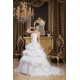 A-Line Strapless Satin Sleeveless Wedding Dresses 2030719