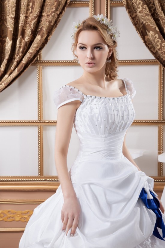 Great Ball Gown Soft Sweetheart Satin Organza Cap Sleeve Wedding Dresses 2030724 Great Ball Gown Soft Sweetheart Satin Organza Cap Sleeve Wedding Dresses 2030724